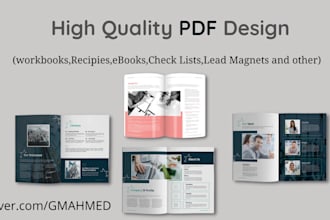design ebook, workbook, lead magnet layout and pdf redesign