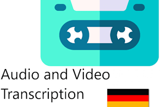 manual transcribe your german audio and video files