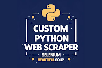 create custom python web scraper scripts