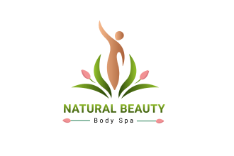 design natural beauty, yoga, cosmetics, fashion, spa logo