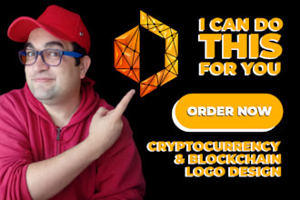 do a cryptocurrency logo awesome and powerfull
