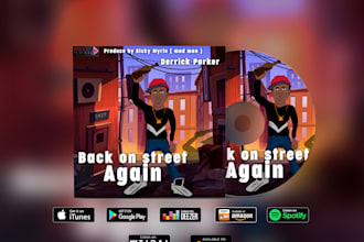 design cool cartoon album cover