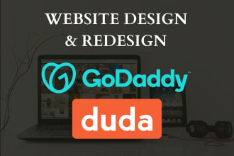 create a professional godaddy or duda website
