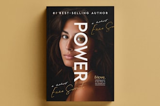 create a memoir book cover design, photographic book cover