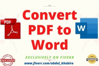 convert PDF to word and word to PDF