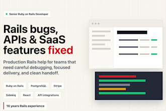 fix bugs and build features in your ruby on rails app