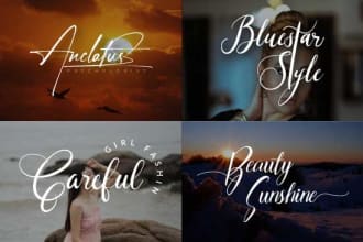 do watermark,calligraphy,signature,font logo design