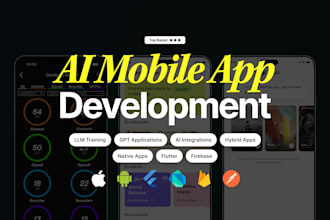 do custom mobile app development for android and ios app