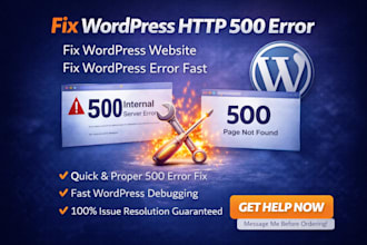 fix wordpress http 500 error,fix wordpress website,fix wordpress error fast