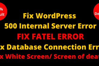 fix wordpress http 500 error,fix wordpress website,fix wordpress error fast