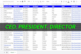 do b2b lead generation, email list building and web research