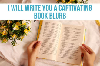 write your book blurb and author bio