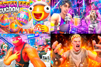 desing you a professional 3d fortnite thumbnail