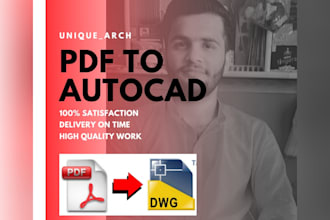 convert pdf to autocad or dwg or cad
