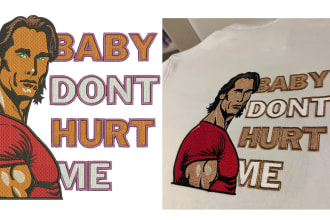 digitizing custom embroidery design service, dst pes jef etc