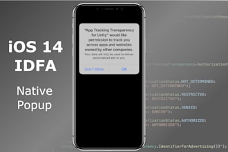 integrate idfa pop up for ios 14 in unity projects