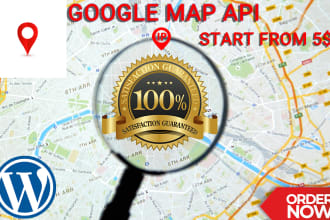 integrate and fix google map api into your wordpress site