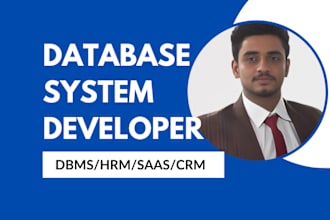 develop a web database management system, or a software