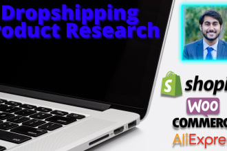 product hunting and research for shopify dropshipping store