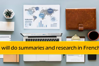 do summaries and research in french