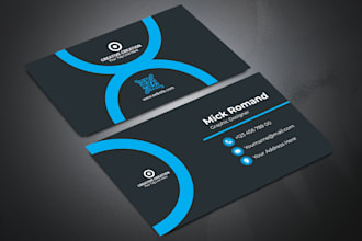 design creative and amazing business card for print in 24 hour