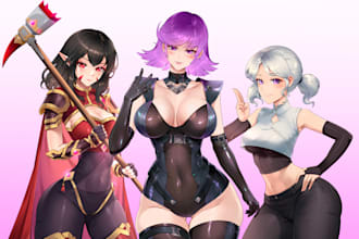 draw anime, manga, games, and original character sfw or nsfw