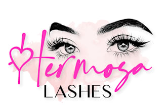 do hair salon eyelash eyebrow cosmetics and beauty logo