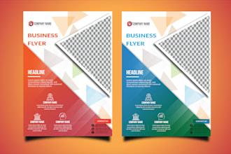 do professional creative flyer design in your compliment