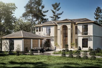 do 3d rendering interior exterior architectural visualization