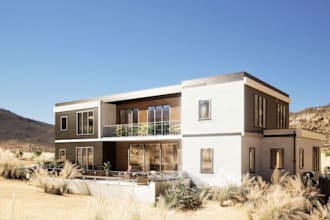 do residential interior exterior 3d rendering architecture