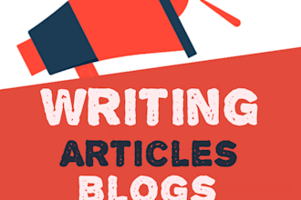 write articles, blogs, ghost writing, story writing