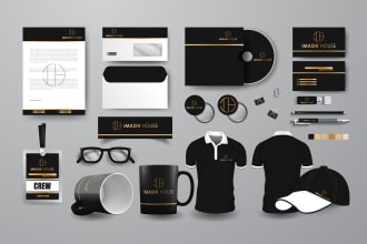 design luxury brand identity and style guidelines with business logo design