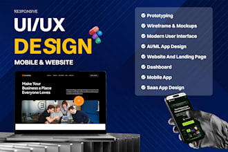 create professional UI UX design for websites, saas, and mobile apps
