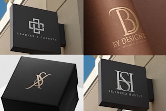 design a initial letters, luxury brand and monogram logo