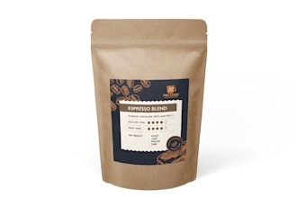 design premium coffee or tea packaging label