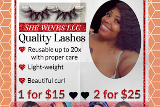 design a custom flyer or create for your beauty business