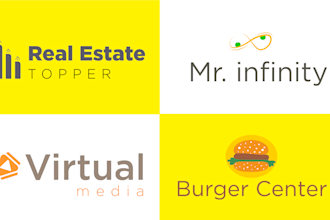 design a modern minimalist unique logo and a free favicon