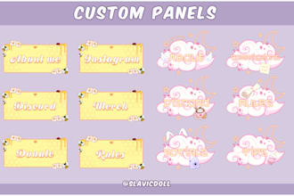 cute simple custom panels