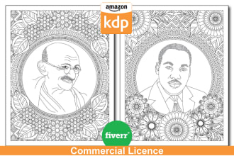 make custom adult coloring book page for KDP