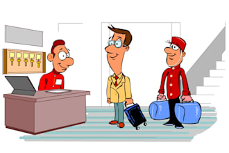 do a cartoon, videos, blog, site, ebook,comic