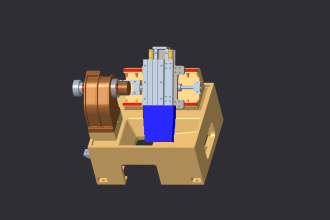 casting and febrication heavy machine structure with motion analysis