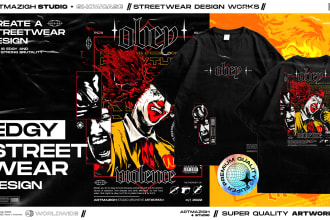 streetwear graphic design in y2k design and brutalizm