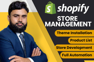 be your shopify expert virtual assistant and shopify store manager