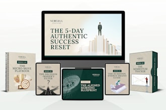design engaging 3d product mockup and online course bundle