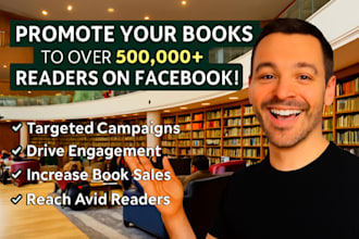 promote your book to over 500,000 readers on facebook
