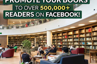 promote your book to over 500,000 readers on facebook