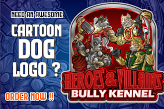 draw a cool cartoon logo or mascot for your business or club