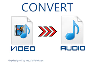 convert video to  audio