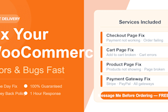 fix and customize woocommerce checkout, cart, and product pages