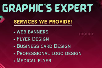 create an eye catching web banner,medical flyer,buisness card,unique logo